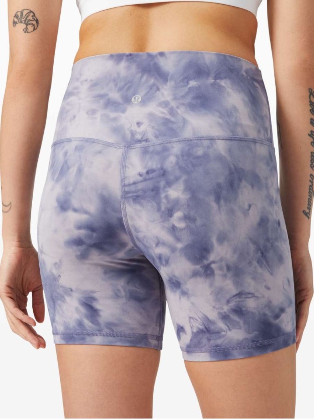 Lululemon Align High-Rise Short 6" Inseam Size 2 in Diamond Dye Iced Iris Peri